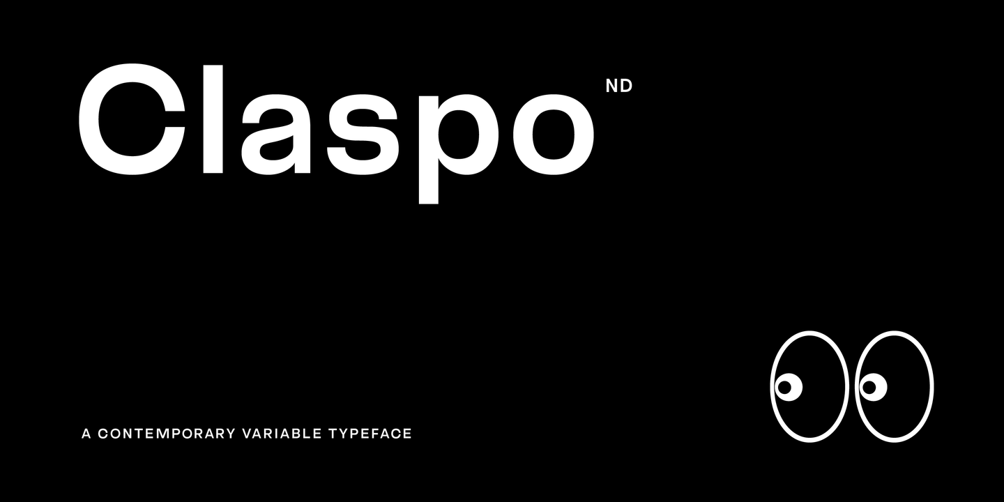 Example font Claspo ND #1